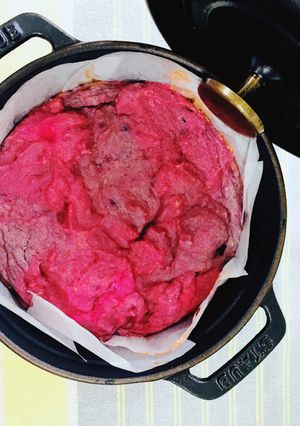 紫陽花色のケーキ-レシピのメイン写真