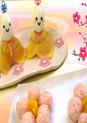 たらこの混ぜごはん　ひな祭りVer.　-レシピのメイン写真