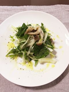 簡単! 水菜ときのこのマリネ-レシピのメイン写真