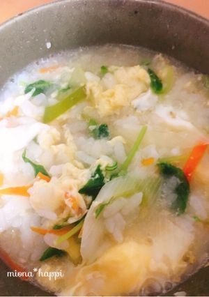 野菜とたまごの生姜雑炊-レシピのメイン写真