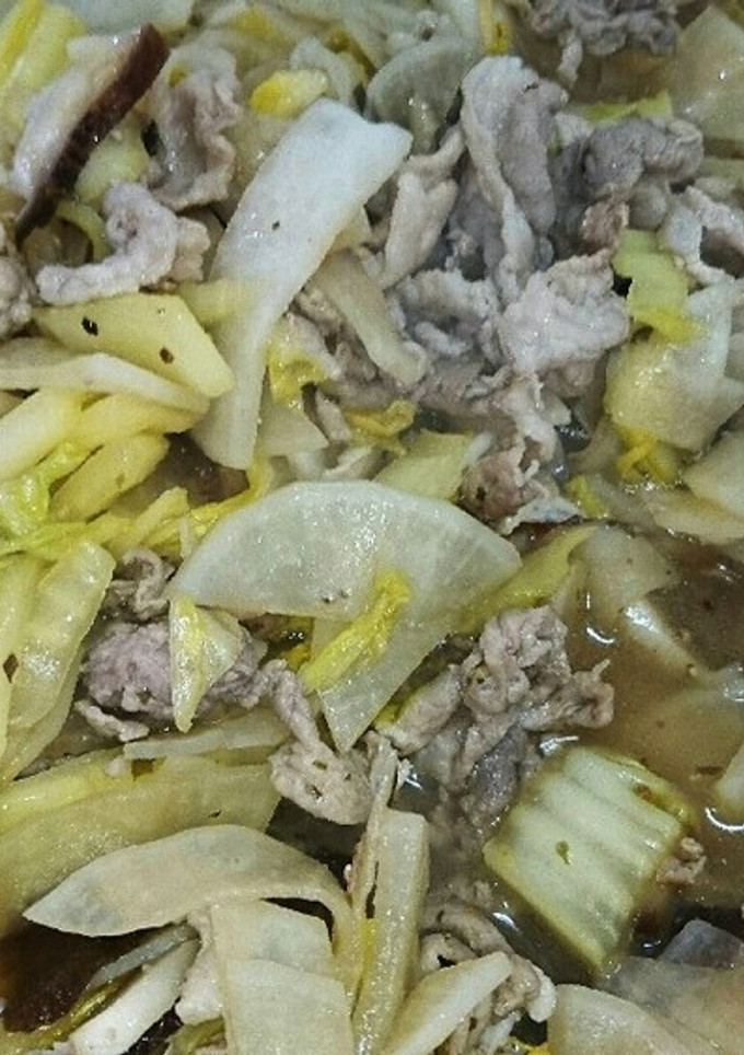 大根と白菜と豚こまのさっぱり炒め-レシピのメイン写真