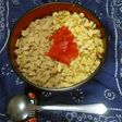 高野豆腐と玉子そぼろの二色丼