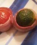 芽キャベツとミニトマトのベーコン巻き