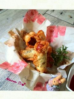 餃子の皮のウィンナー&海苔揚げロール-レシピのメイン写真