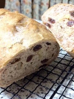 レーズンとクルミ入りライ麦パン-レシピのメイン写真
