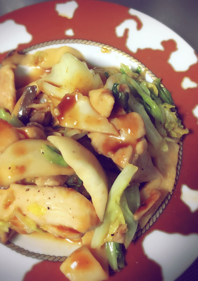 府中のAKAと材料３つ！簡単鶏野菜炒め-レシピのメイン写真