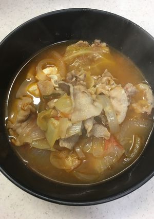 脂肪燃焼スープ スンドゥブ風-レシピのメイン写真
