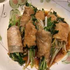รูปของ 豆苗ともやしの甘辛巻き