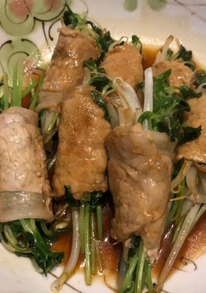 豆苗ともやしの甘辛巻き-レシピのメイン写真