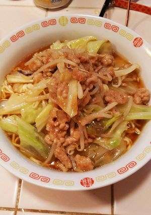 豚挽き肉入りラーメン-レシピのメイン写真