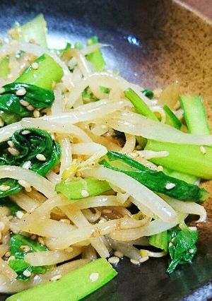 シャキシャキ☆もやしと小松菜の無限ナムル-レシピのメイン写真