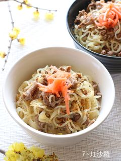 白滝でカロリーオフ&節約♪牛丼-レシピのメイン写真