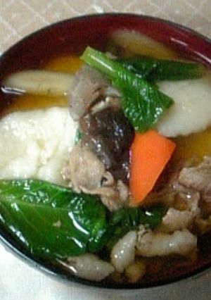 おばあのけんちん汁（すいとん入り）-レシピのメイン写真