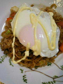 我が家のズボラそば飯-レシピのメイン写真