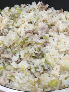 豚肉とたっぷりレタスの簡単炒飯-レシピのメイン写真
