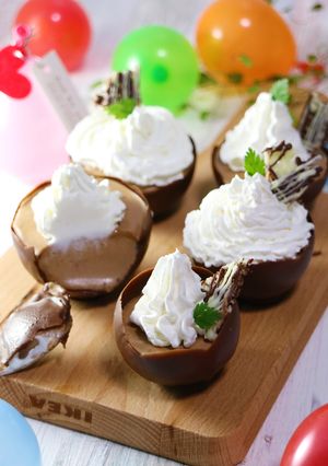 ムースIN風船チョコカップ♡バレンタイン-レシピのメイン写真
