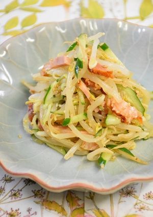 もやしと焼き豚のごま酢あえ-レシピのメイン写真