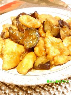 鶏胸肉と茄子の炒め煮-レシピのメイン写真