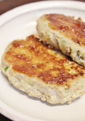 昼夕弁当♪レンコン豆腐おからハンバーグ-レシピのメイン写真