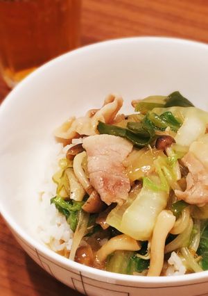お野菜たっぷり！めかぶ入りトロトロ中華丼-レシピのメイン写真