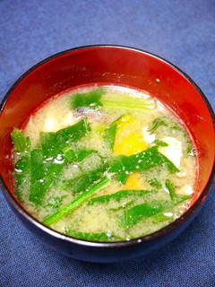 簡単!サバとほうれん草の味噌汁-レシピのメイン写真