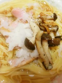 まぐろとキノコスパゲッティ なめ茸ソース-レシピのメイン写真