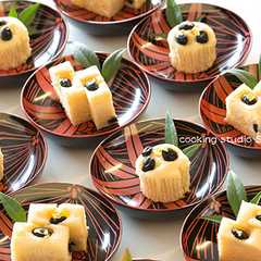 รูปของ 簡単おいしい☆黒豆蒸ケーキデザート　