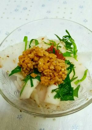 大根と納豆の和風健康サラダ-レシピのメイン写真