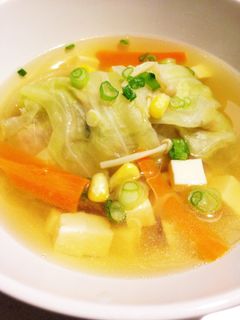ヒガシマルうどんスープでロールキャベツ-レシピのメイン写真