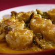 えびシュウマイのマヨカレー炒め