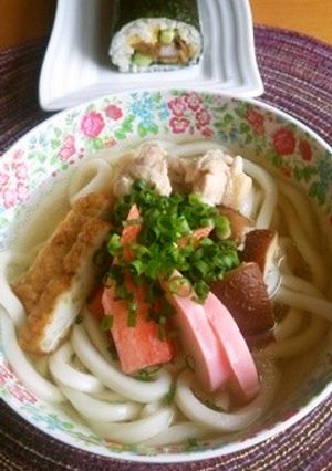 太巻きとともに…七福うどん-レシピのメイン写真