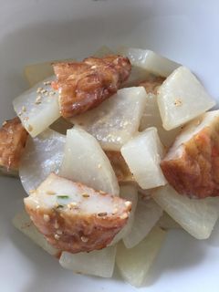 大根と揚げかまぼこのコク味噌炒め-レシピのメイン写真
