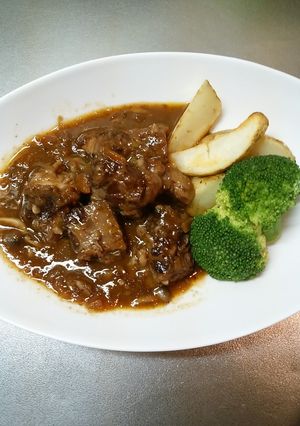 牛バラ塊り赤ワイン煮-レシピのメイン写真