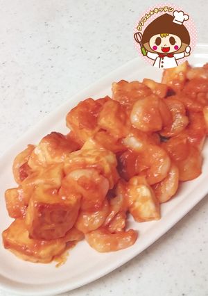 お弁当に☆エビとはんぺんのケチャップマヨ-レシピのメイン写真