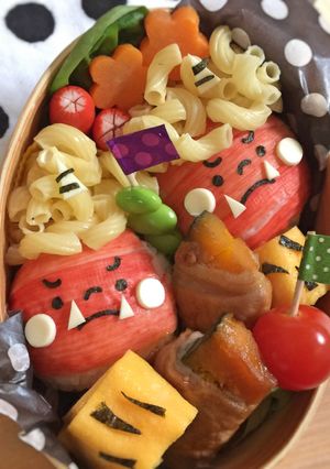 節分☆簡単♩マカロニ☆赤鬼弁当☆キャラ弁-レシピのメイン写真