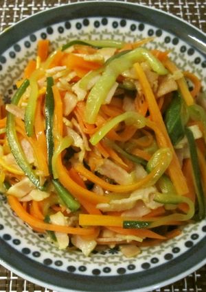千切り野菜の炒め物-レシピのメイン写真