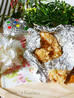 驚きの味♥鮭チーズの焼きホイルおにぎり-レシピのメイン写真