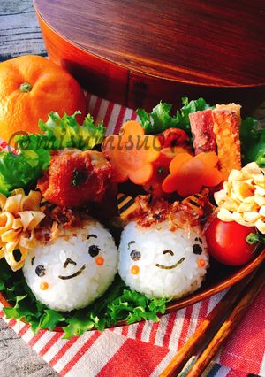 【キャラ弁】節分に☆鬼さんおにぎり-レシピのメイン写真