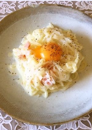 しらたきのヘルシーカルボナーラ-レシピのメイン写真