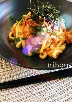 【土間土間】バター明太子・キムチうどん-レシピのメイン写真