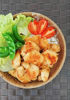 簡単節約☆鶏胸肉の揚げない麺つゆ唐揚げ。-レシピのメイン写真