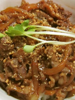 牛丼チックなエバラ焼肉丼-レシピのメイン写真