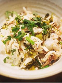 鯵(アジ)と高菜の混ぜご飯-レシピのメイン写真