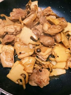 簡単!鶏の照り焼き☆たけのことしめじも~-レシピのメイン写真