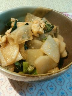 大根と菜っ葉の炒め物-レシピのメイン写真
