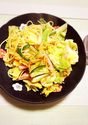 春キャベツの彩り和風パスタ-レシピのメイン写真