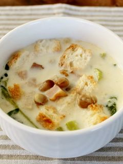 レンジで簡単!節分豆のコク旨ミルクスープ-レシピのメイン写真