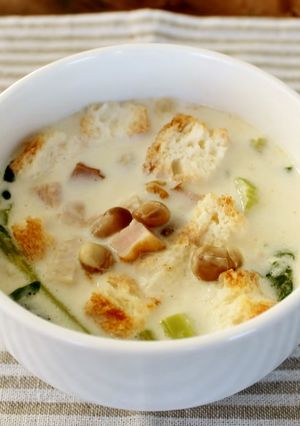 レンジで簡単！節分豆のコク旨ミルクスープ-レシピのメイン写真