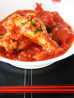 簡単☆手羽元と玉ねぎのトマト煮-レシピのメイン写真