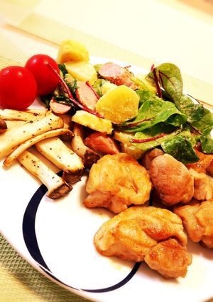 チキンソテーと2種類のポテサラ♡-レシピのメイン写真